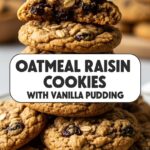 Oatmeal Raisin Cookies With Vanilla Pudding