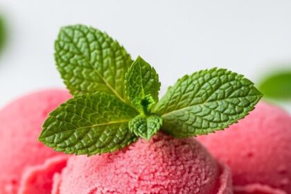Fruit Sorbet With Mint