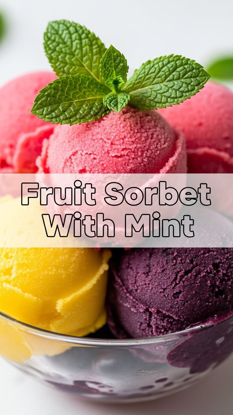 Fruit Sorbet With Mint