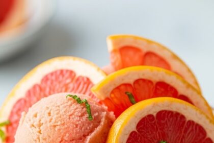 Grapefruit Sorbet Recipe With Fresh Fruit