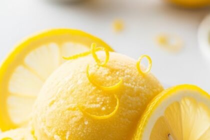 Lemon Sorbet Recipe With Fresh Lemons