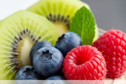 Chocolate Mousse Dessert With Fruit