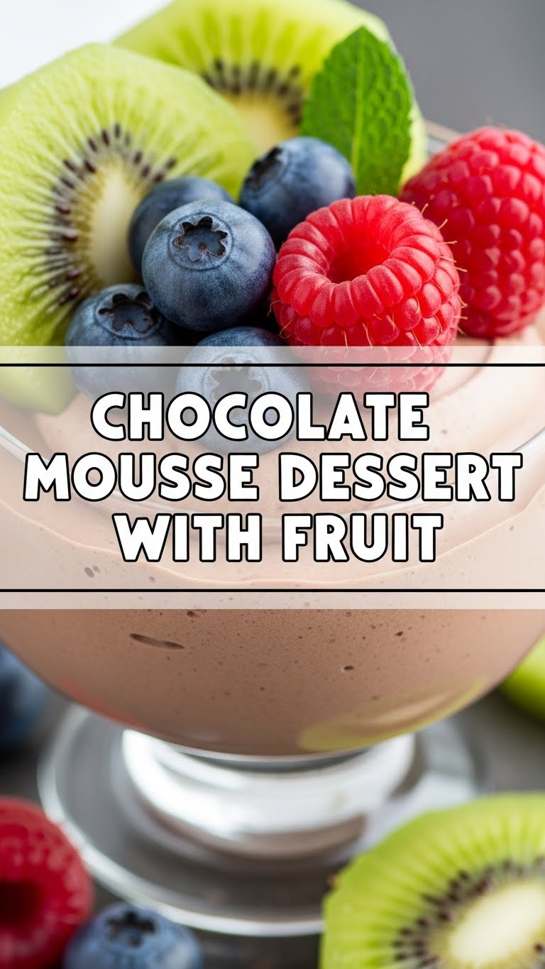 Chocolate Mousse Dessert With Fruit