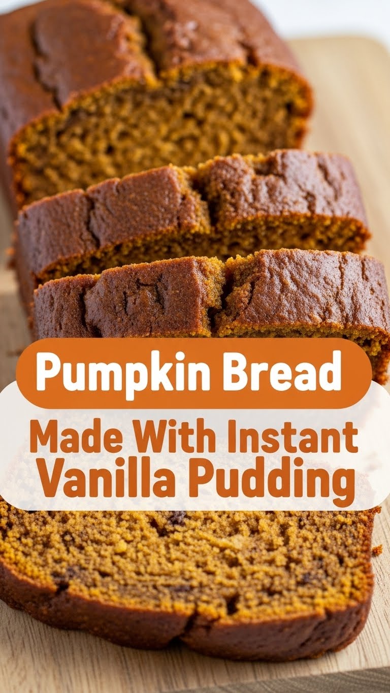 Pumpkin Bread Made With Instant Vanilla Pudding