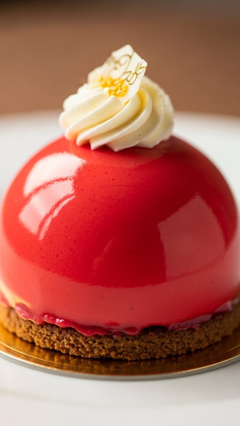 Chocolate Dome With Raspberry Mousse