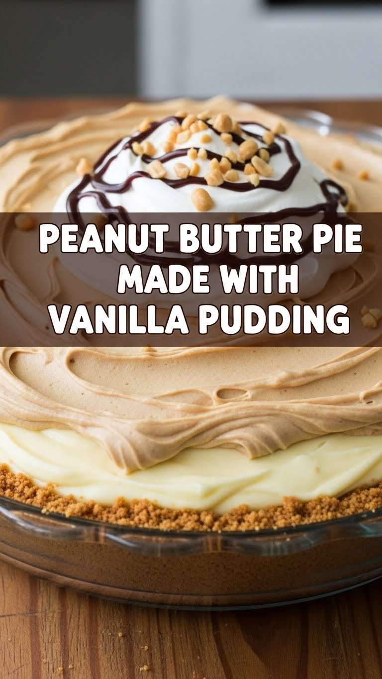 Peanut Butter Pie Made With Vanilla Pudding