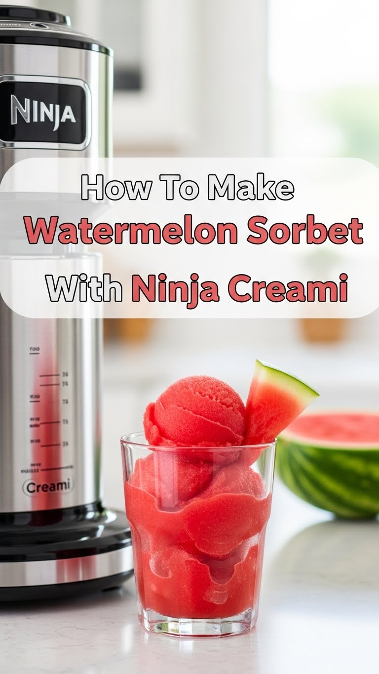 How To Make Watermelon Sorbet With Ninja Creami
