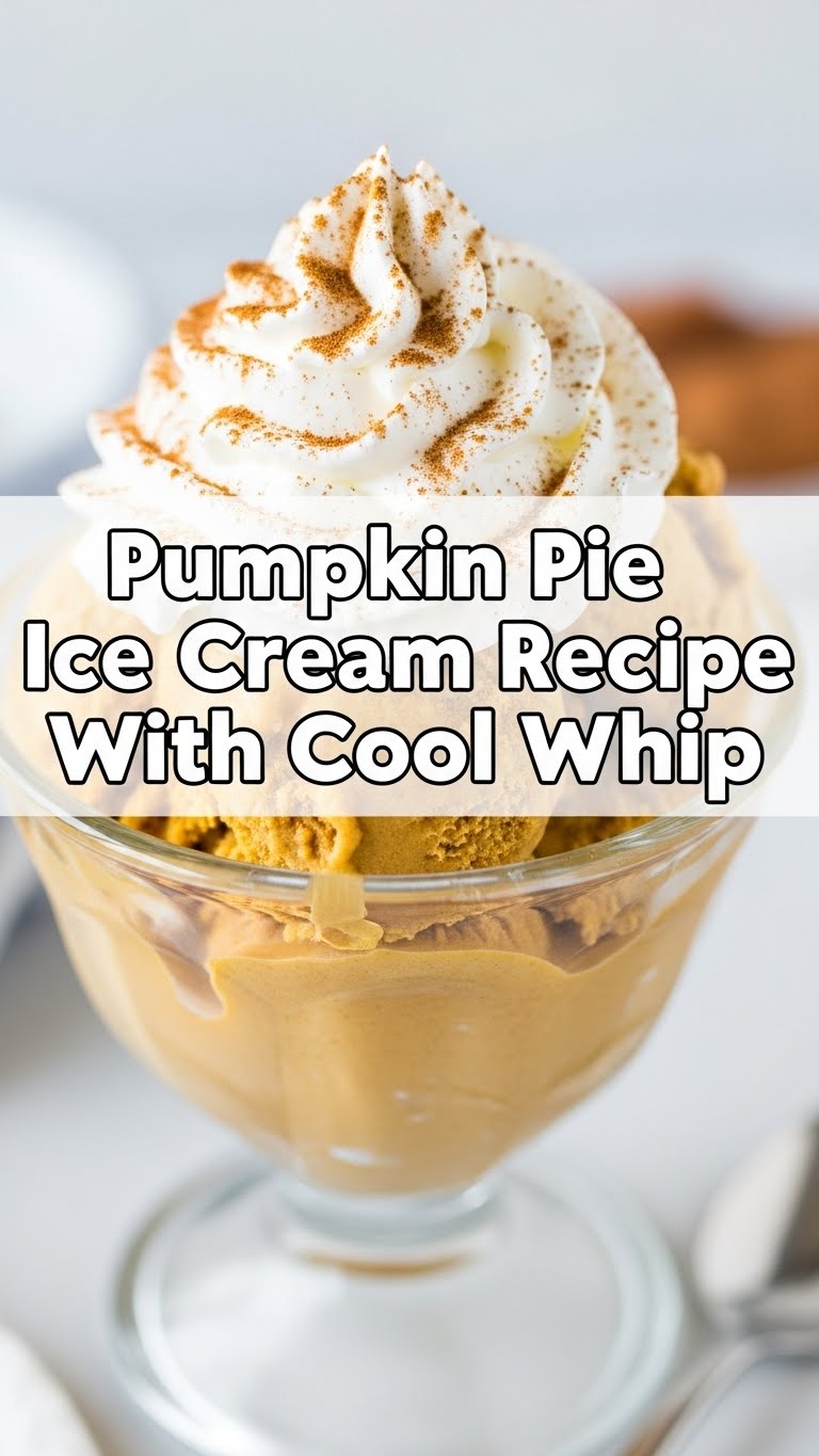 Pumpkin Pie Ice Cream Recipe With Cool Whip