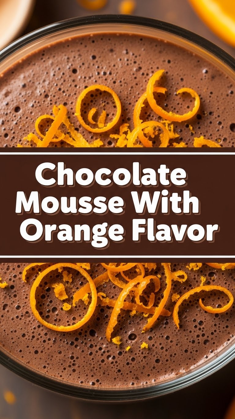 Chocolate Mousse With Orange Flavor
