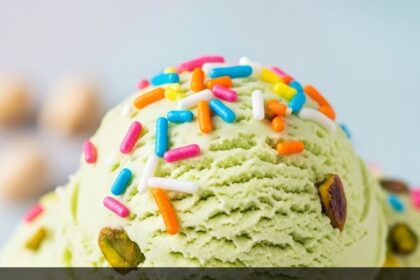 Pistachio Ice Cream With Sprinkles
