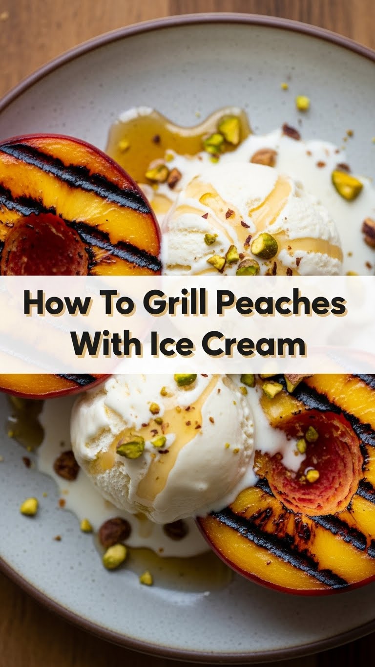 How To Grill Peaches With Ice Cream