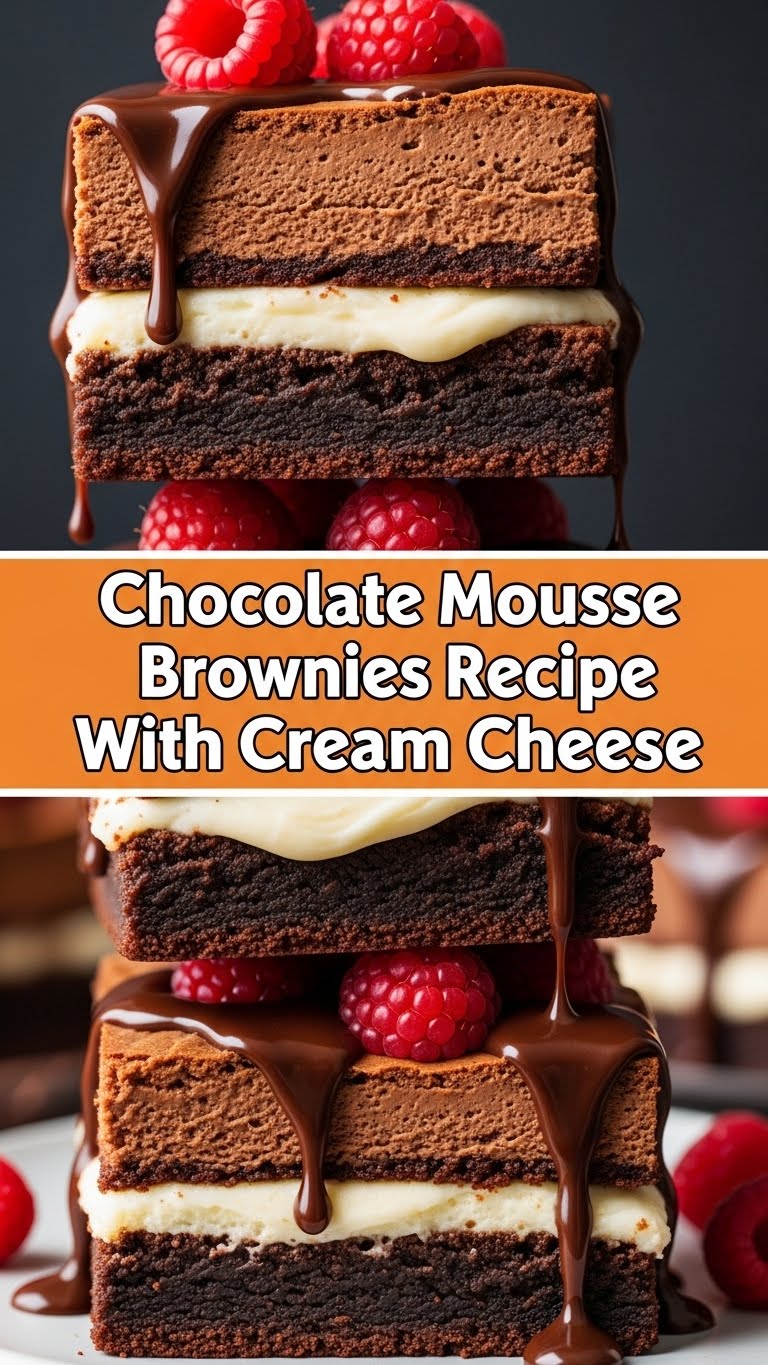 Chocolate Mousse Brownies Recipe With Cream Cheese