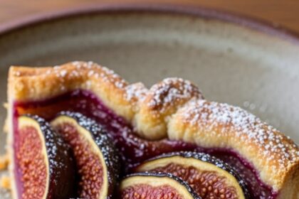 Fig Tart With Ice Cream