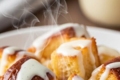 Brioche Bread Pudding With Vanilla Sauce