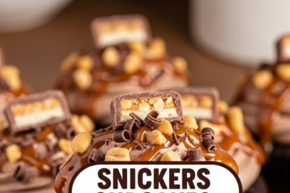 Snickers Cupcakes With Chocolate Mousse Filling