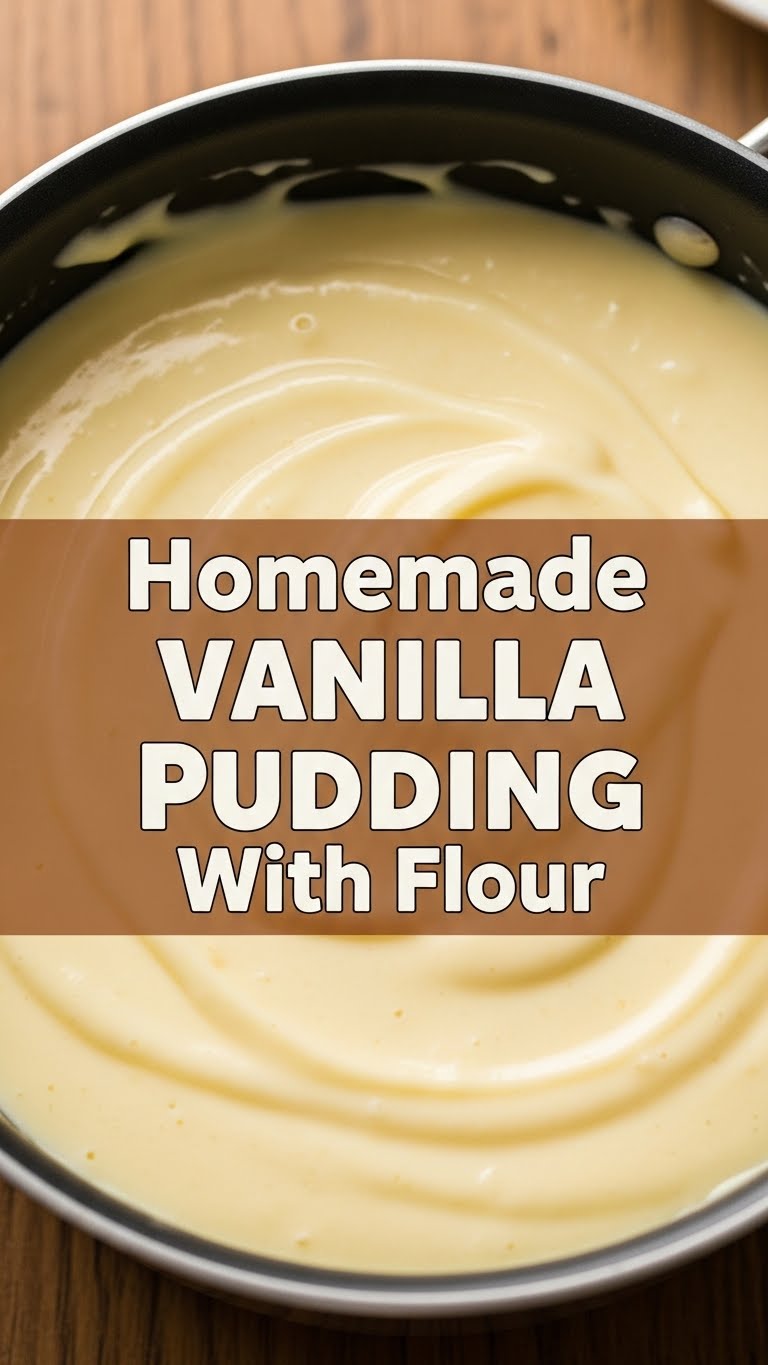 Homemade Vanilla Pudding With Flour