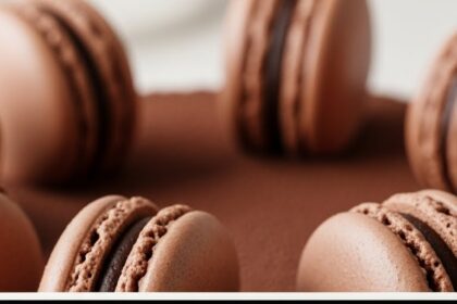 Chocolate Mousse Cake With Macaron