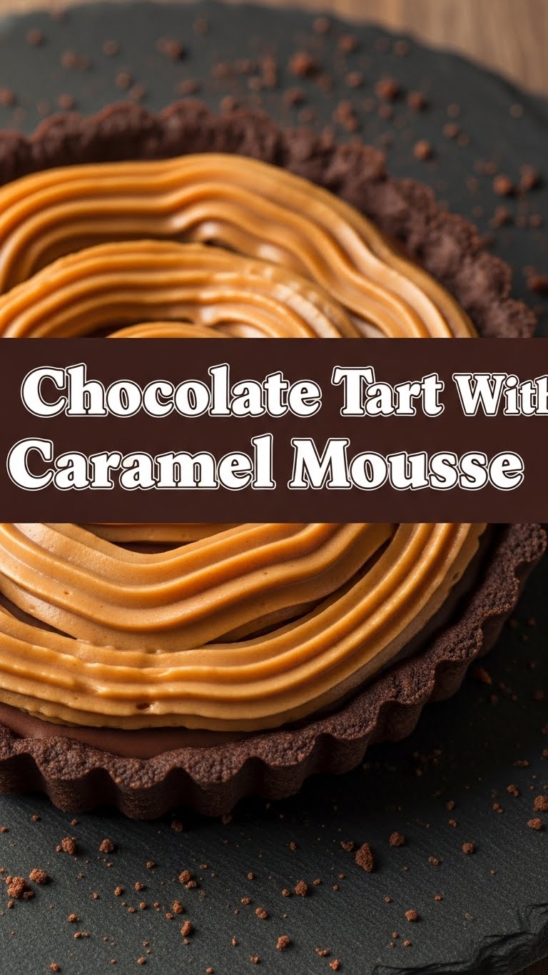 Chocolate Tart With Caramel Mousse