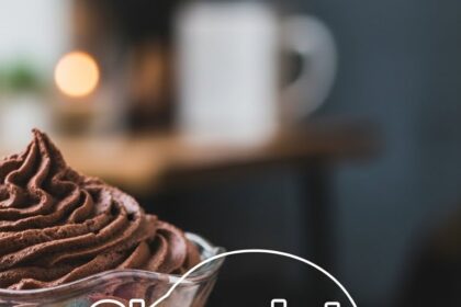 Chocolate Mousse With Macarons