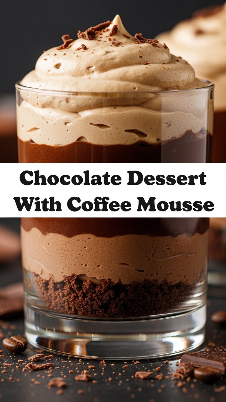 Chocolate Dessert With Coffee Mousse