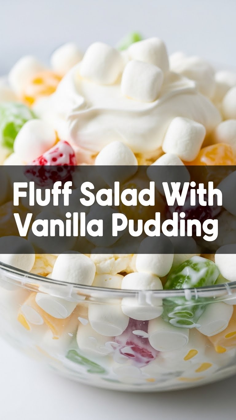 Fluff Salad With Vanilla Pudding
