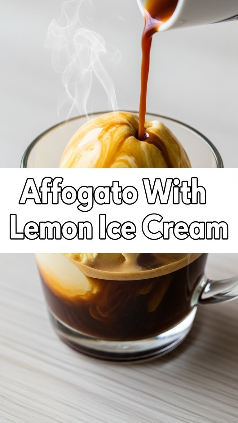 Affogato With Lemon Ice Cream
