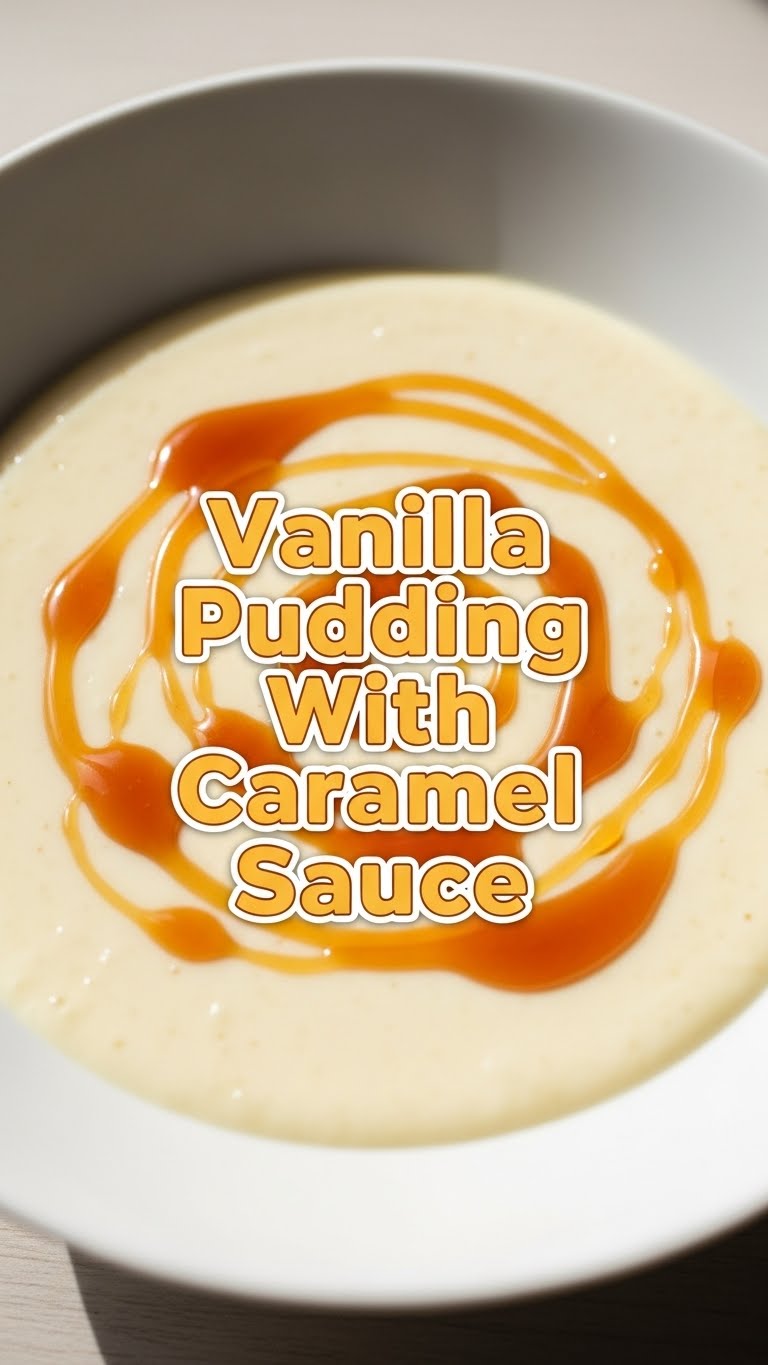 Vanilla Pudding With Caramel Sauce