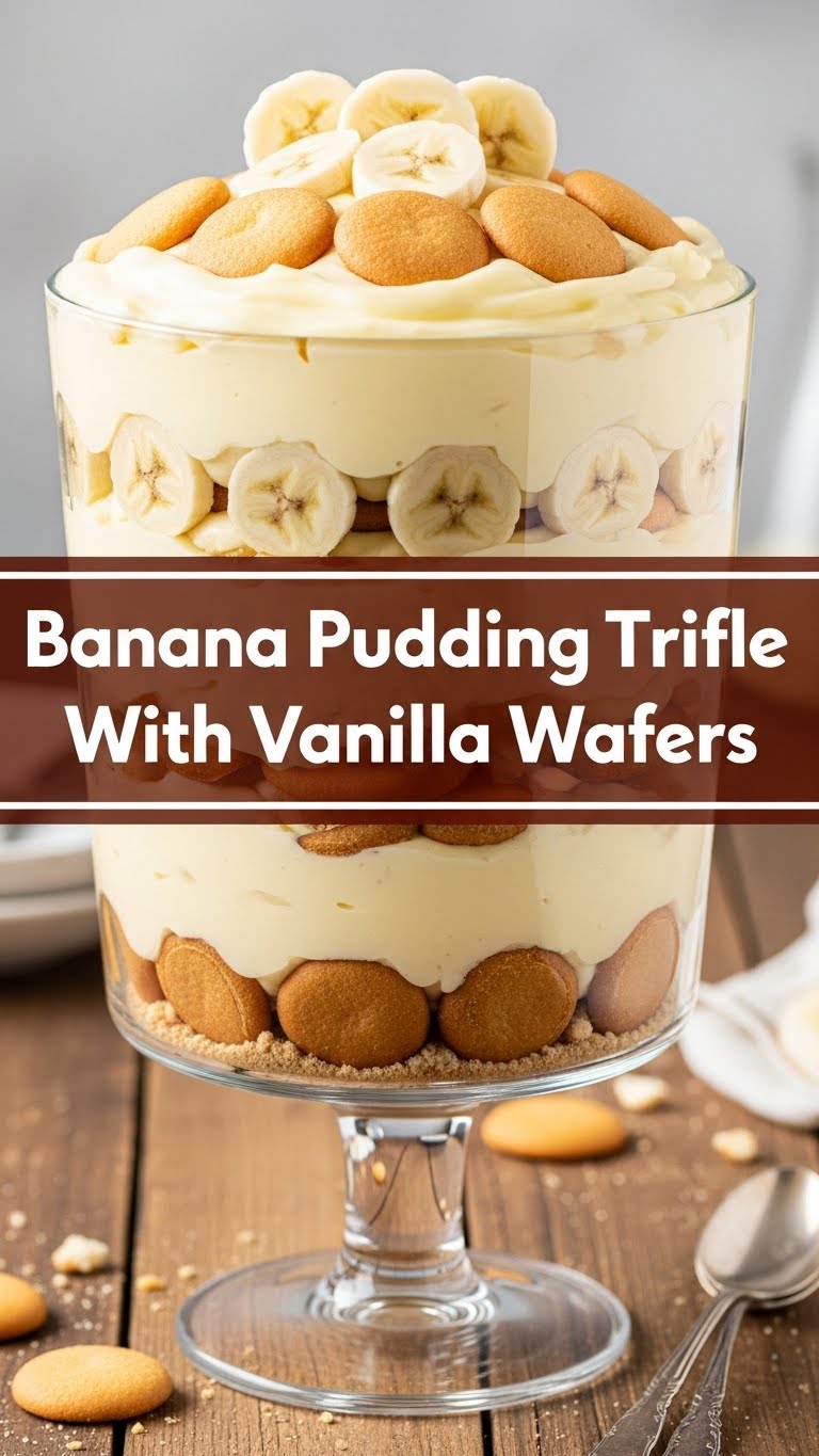 Banana Pudding Trifle With Vanilla Wafers