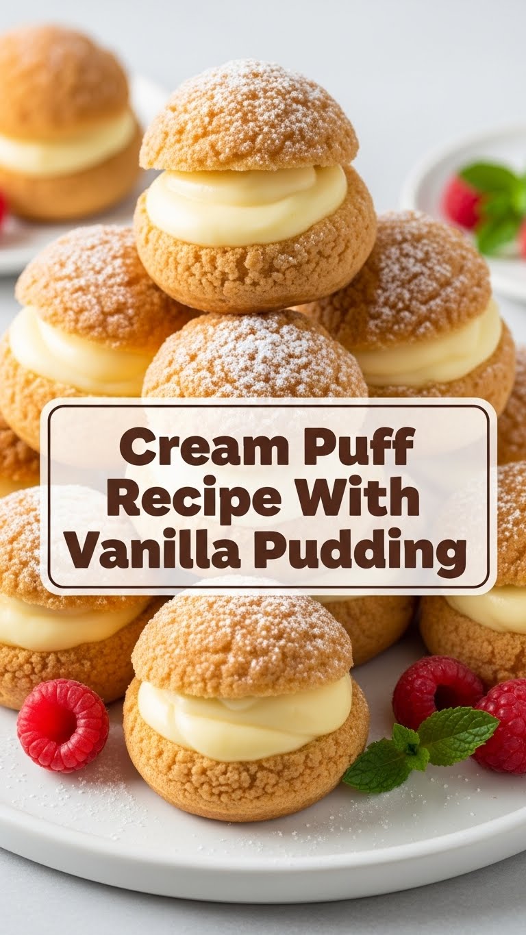 Cream Puff Recipe With Vanilla Pudding