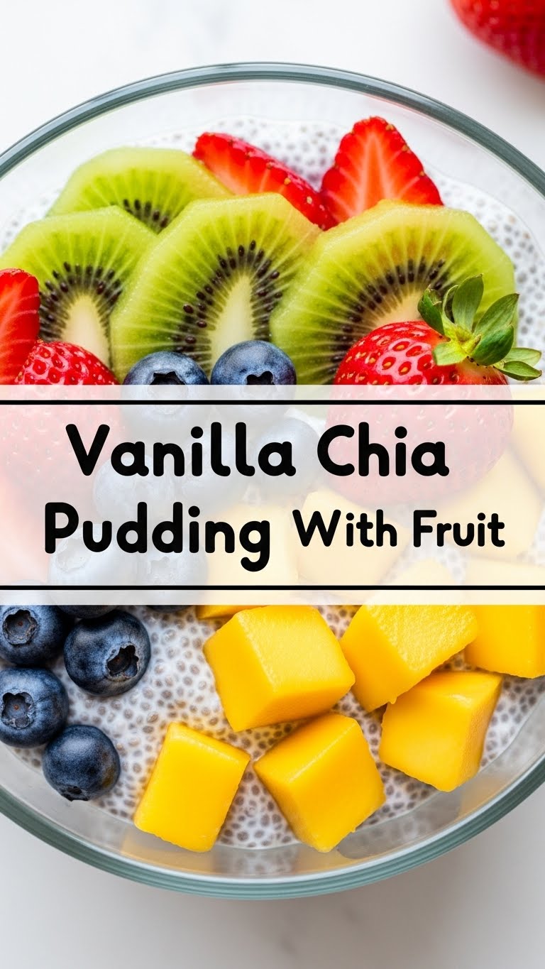 Vanilla Chia Pudding With Fruit