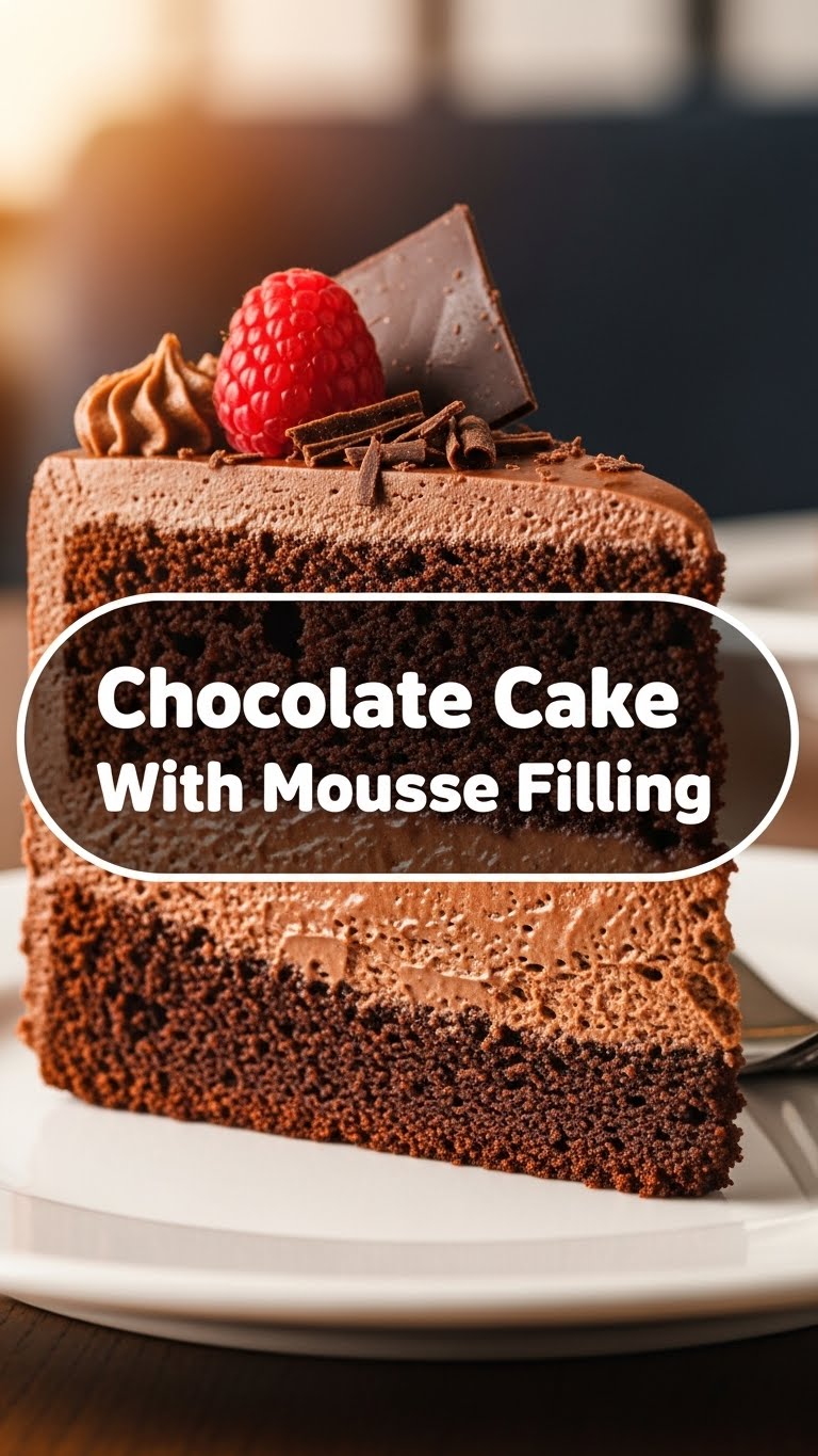 Chocolate Cake With Mousse Filling
