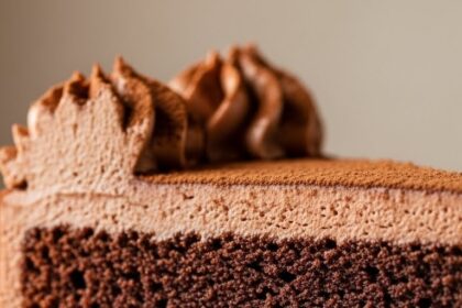 Chocolate Cake With Chocolate Mousse
