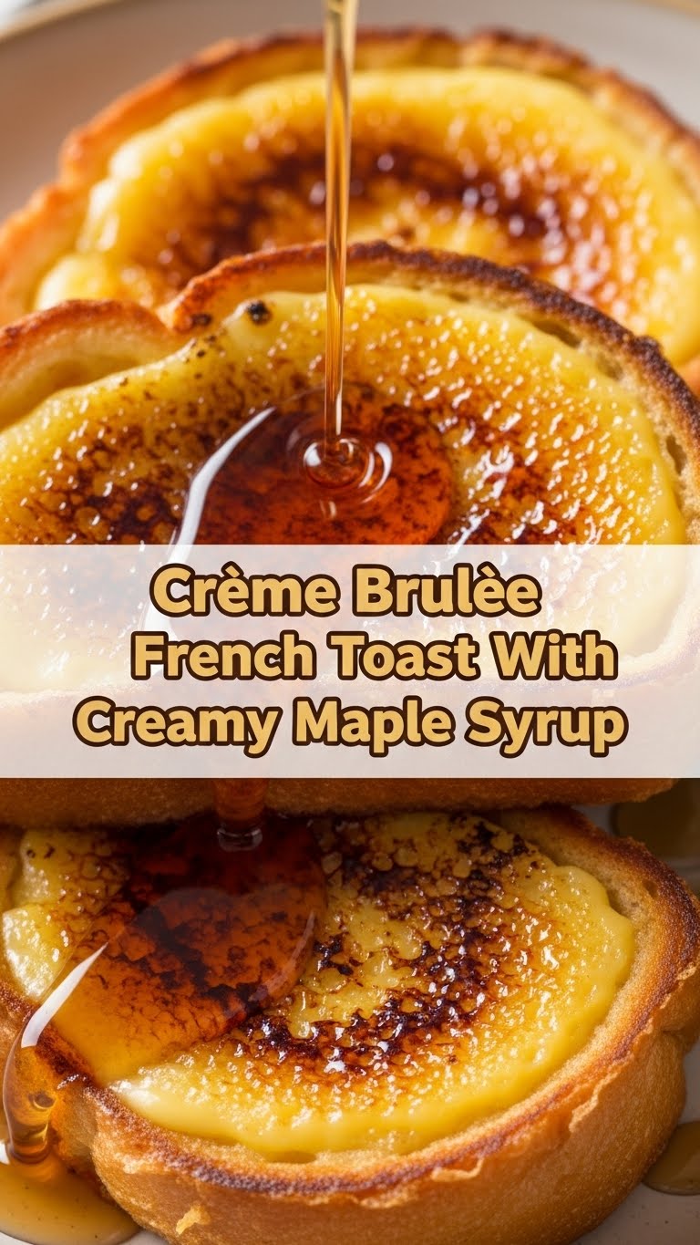 Creme Brulee French Toast With Creamy Maple Syrup