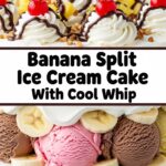 Banana Split Ice Cream Cake With Cool Whip