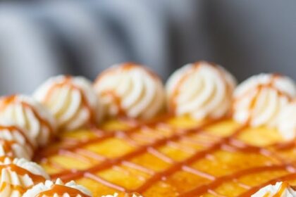 Creme Brulee Cake With Cream Cheese Frosting