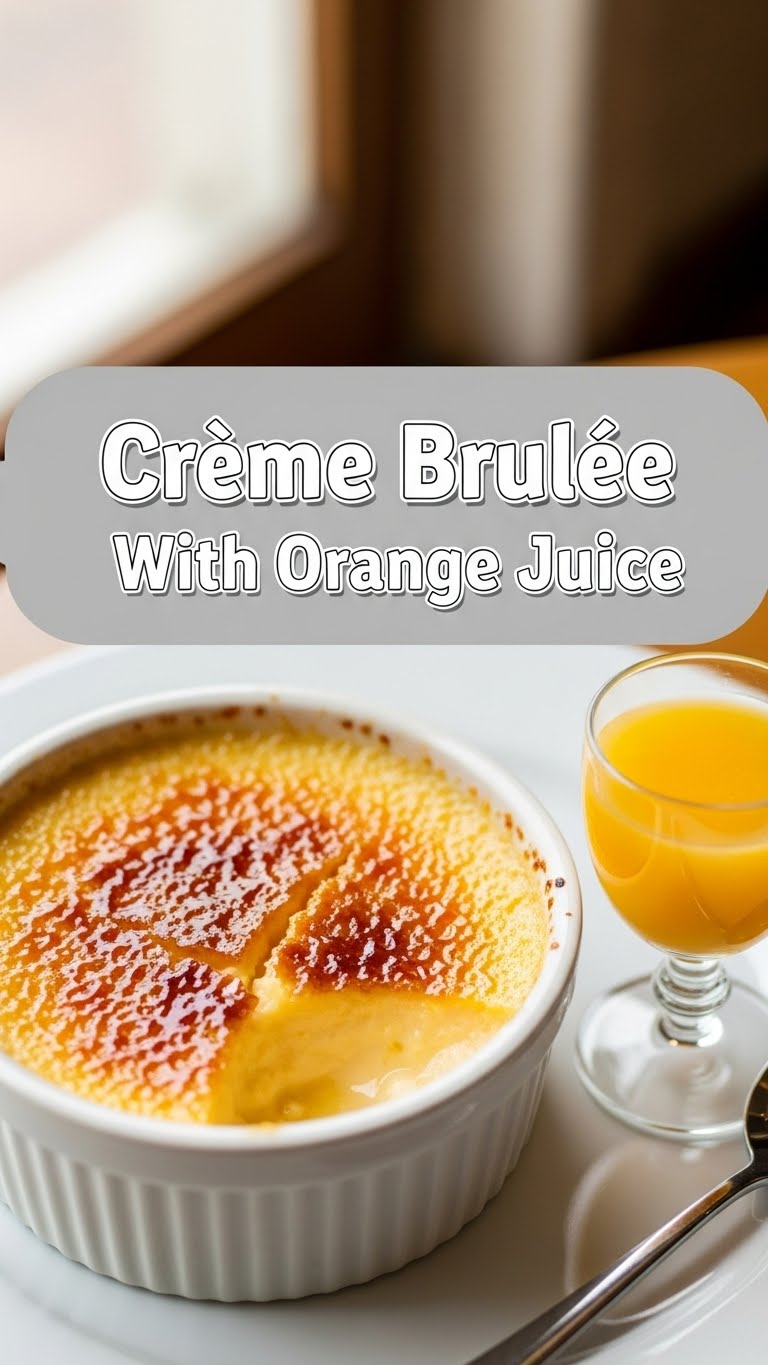 Creme Brulee With Orange Juice