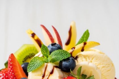 Banana Ice Cream With Fruit