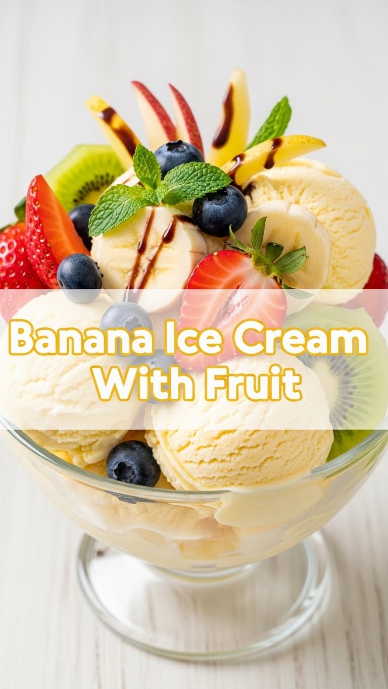 Banana Ice Cream With Fruit