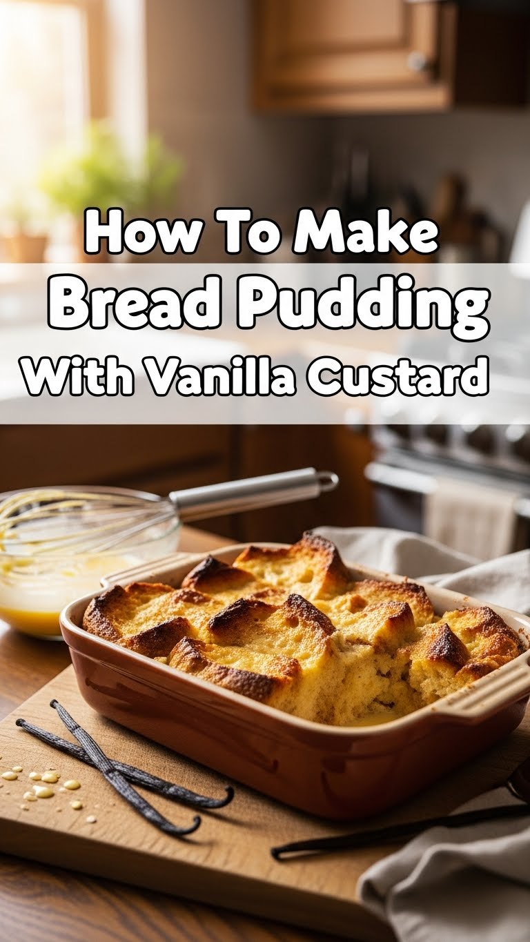 How To Make Bread Pudding With Vanilla Custard