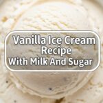 Vanilla Ice Cream Recipe With Milk And Sugar