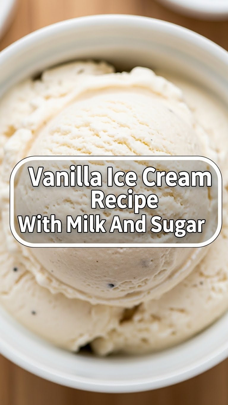 Vanilla Ice Cream Recipe With Milk And Sugar