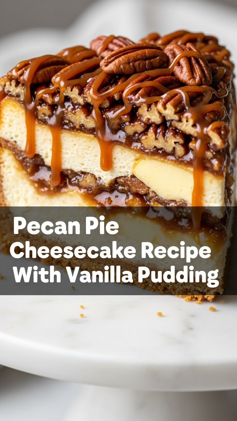 Pecan Pie Cheesecake Recipe With Vanilla Pudding