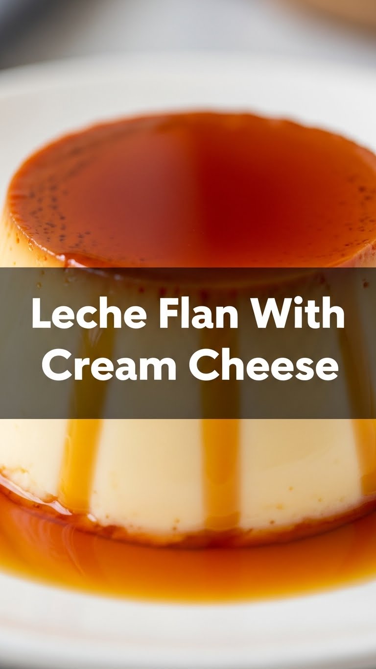 Leche Flan With Cream Cheese