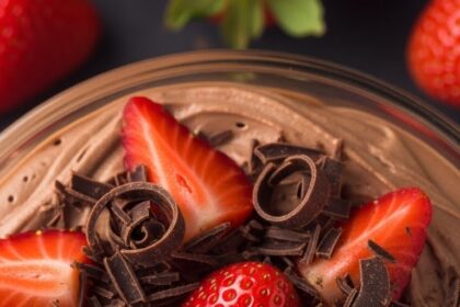 Chocolate Mousse With Strawberries