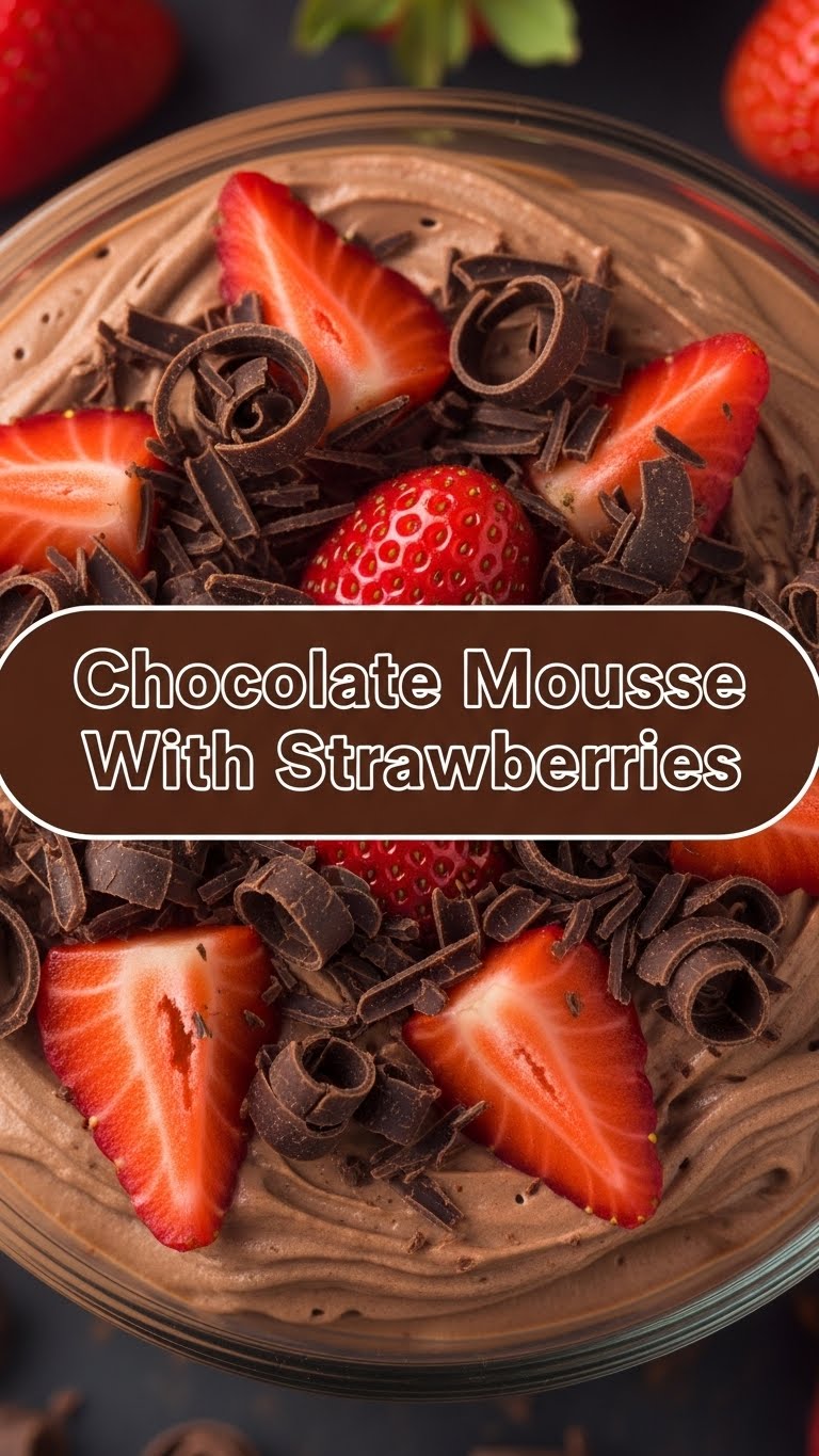 Chocolate Mousse With Strawberries