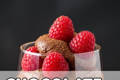 Chocolate Mousse With Raspberries