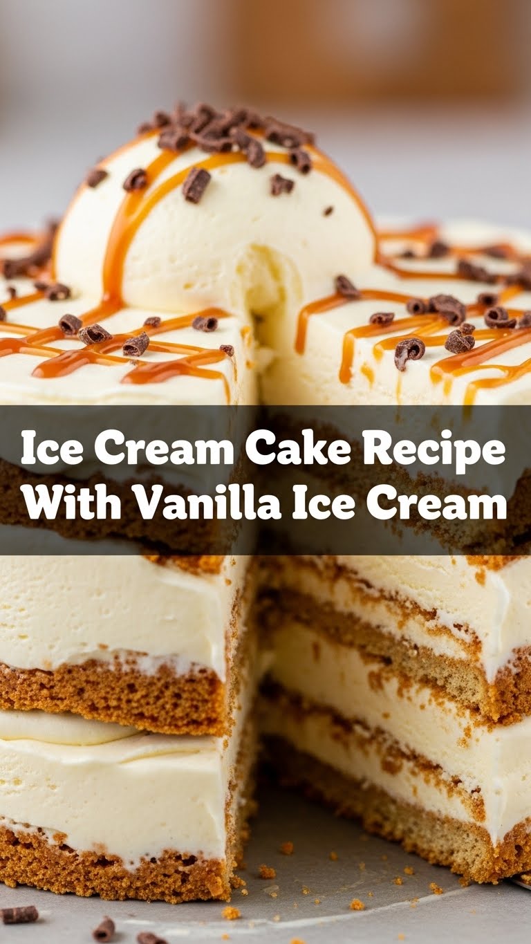 Ice Cream Cake Recipe With Vanilla Ice Cream