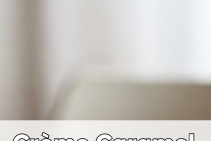 Creme Caramel Dessert With Ice Cream