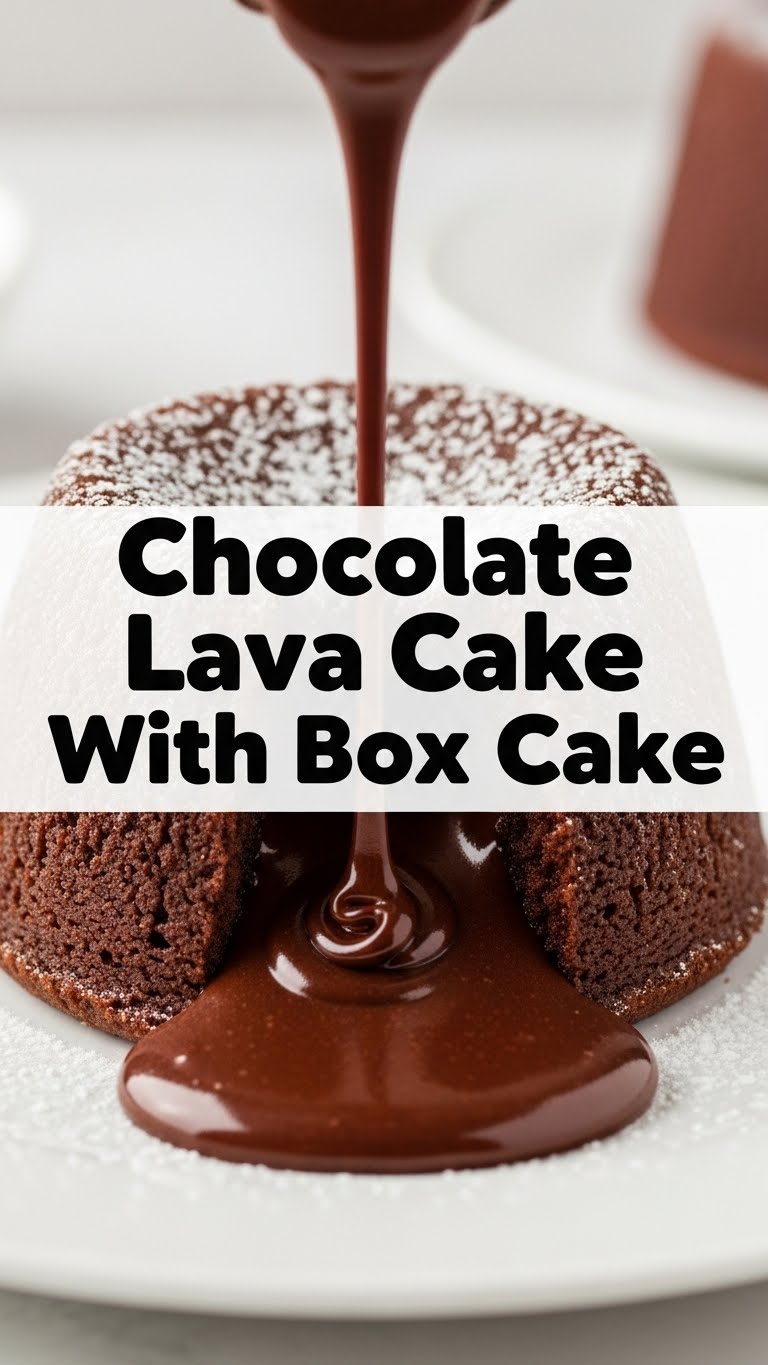 Chocolate Lava Cake With Box Cake