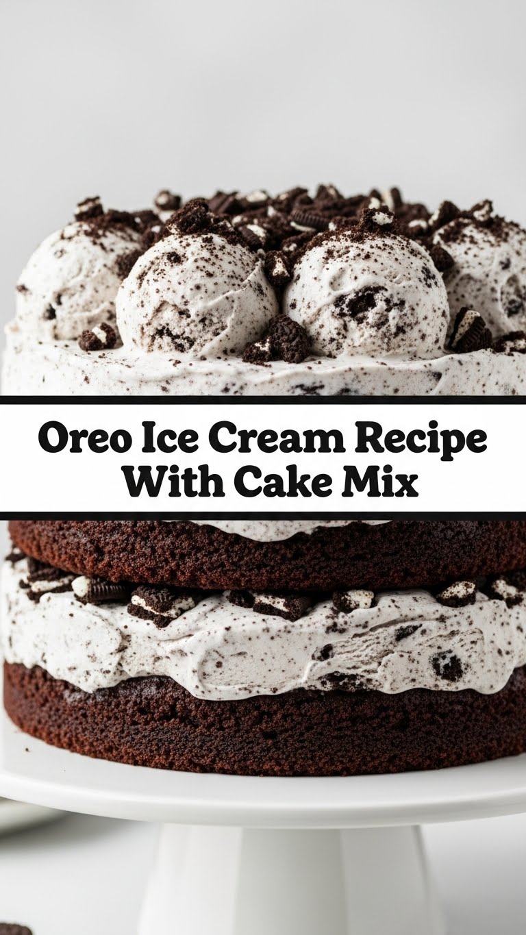 Oreo Ice Cream Cake Recipe With Cake Mix